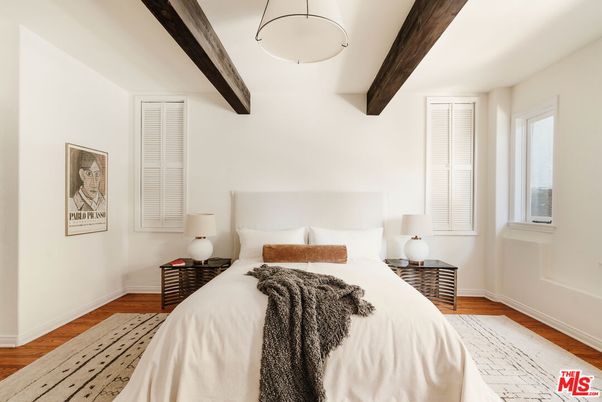 Bedroom, Interior, Wooden Beams, Wood Texture Flooring