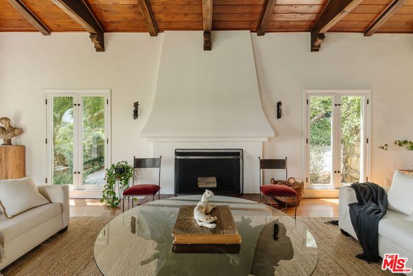 Fireplace, Interior, Living room, Wooden Beams, Wooden Ceilings, Wood Texture Flooring