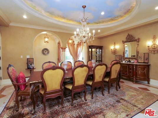 Chandelier, Dining room, Interior, Recessed Lighting
