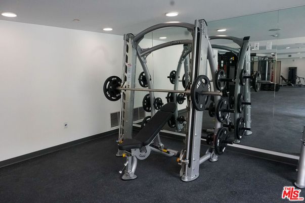 Fitness Equipment, Gym, Interior, Recessed Lighting