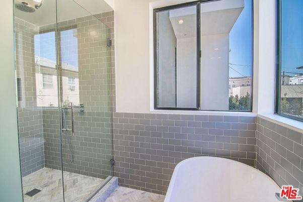 Bathroom, Free Standing Baths, Glass Shower, Interior, Marble