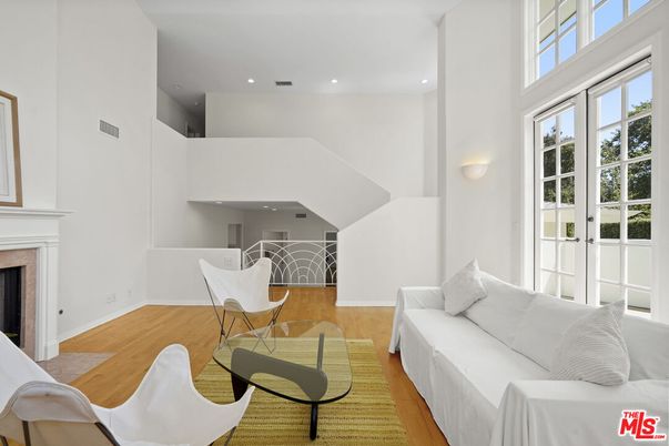 Fireplace, Interior, Recessed Lighting, Wood Texture Flooring