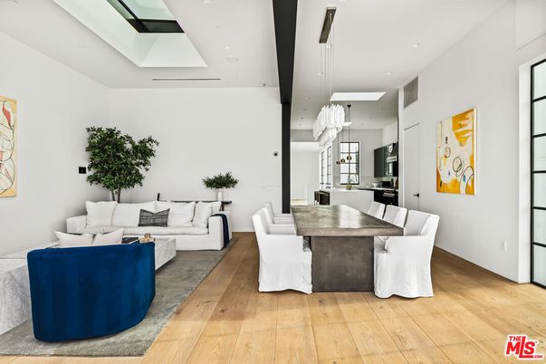 Dining room, Interior, Kitchen, Living room, Pendant Lights, Recessed Lighting, Wood Texture Flooring