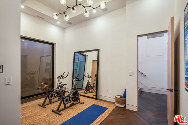 Fitness Equipment, Interior, Wood Texture Flooring