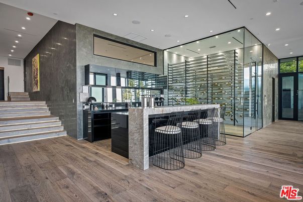 Interior, Recessed Lighting, Wine Storage, Wood Texture Flooring