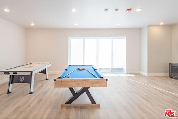 Billiard Table, Game Room, Interior, Recessed Lighting, Wood Texture Flooring