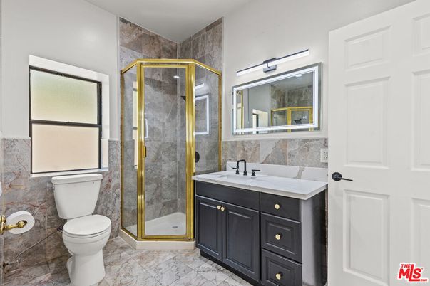 Bathroom, Glass Shower, Interior, Marble