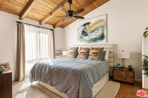 Bedroom, Interior, Wooden Beams, Wooden Ceilings, Wood Texture Flooring