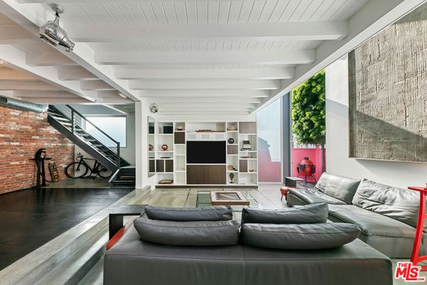 Interior, Living room, Stone Walls, Wood Texture Flooring