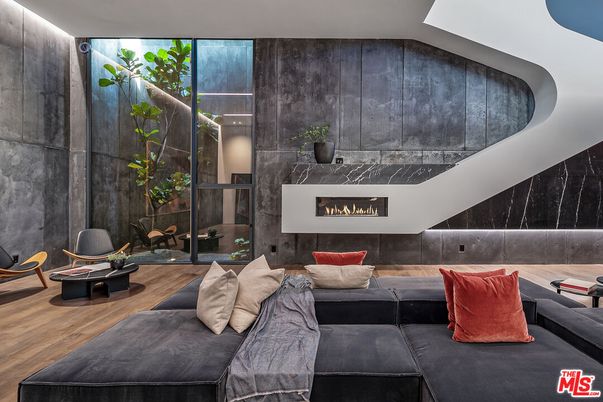 Fireplace, Interior, Living room, Wood Texture Flooring