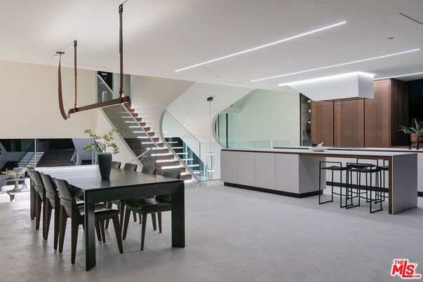 Dining room, Interior, Kitchen, Pendant Lights, Recessed Lighting