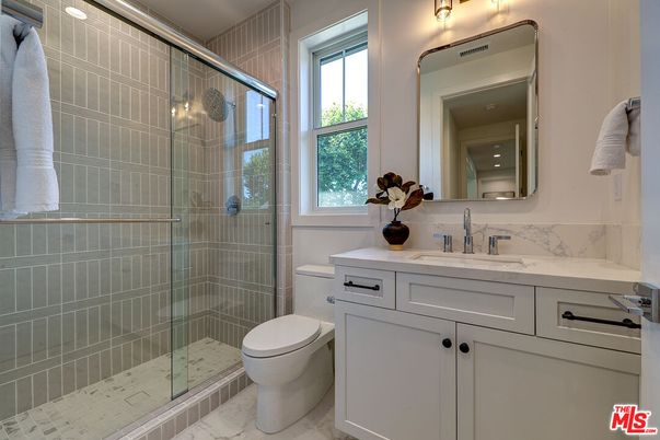 Bathroom, Glass Shower, Interior, Marble