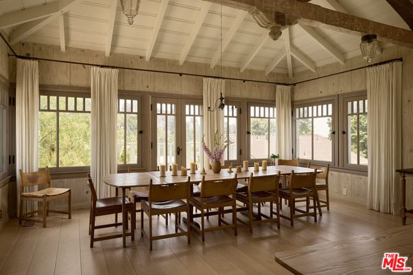 Dining room, Interior, Wood Texture Flooring
