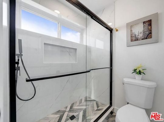 Bathroom, Glass Shower, Interior, Marble Walls