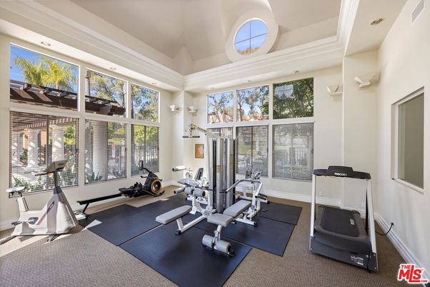 Fitness Equipment, Interior, Recessed Lighting