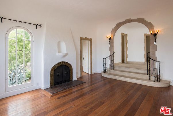 Fireplace, Interior, Wood Texture Flooring