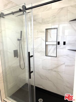 Bathroom, Glass Shower, Interior, Marble Walls