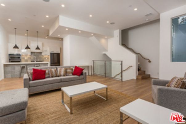 Interior, Kitchen, Living room, Pendant Lights, Recessed Lighting, Stainless Steel Appliances, Wood Texture Flooring