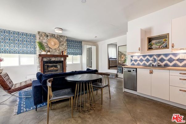 Fireplace, Interior, Kitchen, Stone Walls