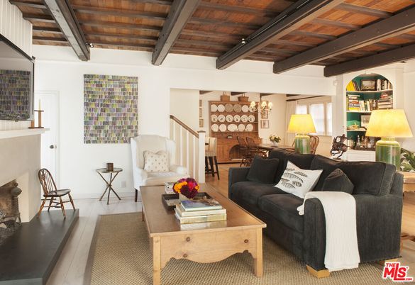 Fireplace, Interior, Living room, Wooden Beams, Wooden Ceilings, Wood Texture Flooring