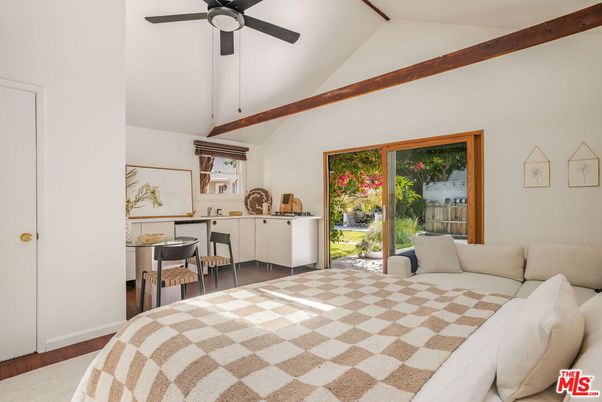 Bedroom, Home Office, Interior, Wooden Beams, Wood Texture Flooring