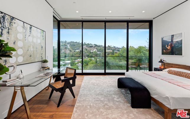Bedroom, Home Office, Interior, Recessed Lighting, Wood Texture Flooring