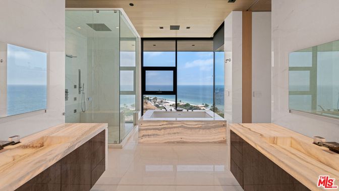 Bathroom, Glass Shower, Interior, Recessed Lighting, Water
