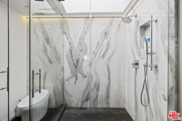 Bathroom, Glass Shower, Interior, Marble Walls