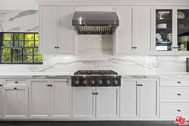 Interior, Kitchen, Marble Walls, Stainless Steel Appliances