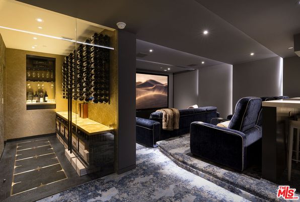 Interior, Recessed Lighting, Theatre Room, Wine Storage