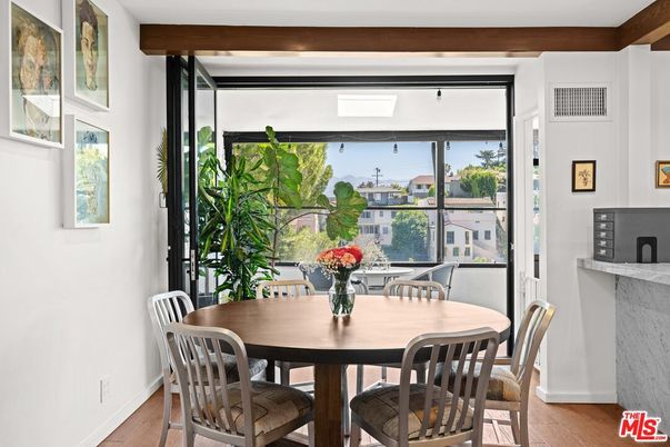 Dining room, Interior, Wood Texture Flooring
