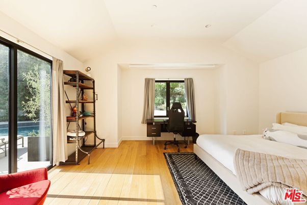 Bedroom, Home Office, Interior, Recessed Lighting, Wood Texture Flooring