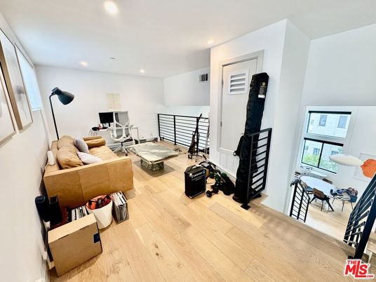 Dining room, Interior, Living room, Recessed Lighting, Wood Texture Flooring