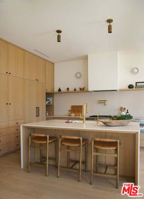 Interior, Kitchen, Wood Texture Flooring