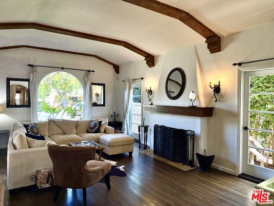 Fireplace, Interior, Living room, Wooden Beams, Wood Texture Flooring