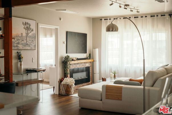 Fireplace, Interior, Living room, Wood Texture Flooring