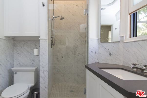Bathroom, Glass Shower, Interior, Marble Walls