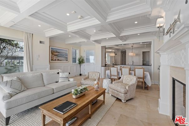 Dining room, Fireplace, Interior, Living room, Pendant Lights, Recessed Lighting