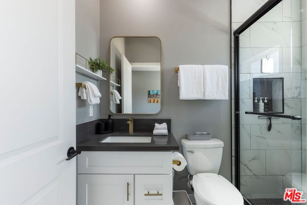 Bathroom, Glass Shower, Interior, Marble Walls