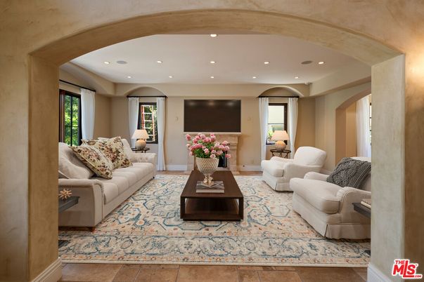 Interior, Living room, Recessed Lighting