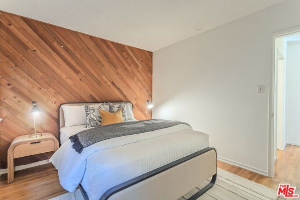 Bedroom, Interior, Wood Texture Flooring, Wooden Walls