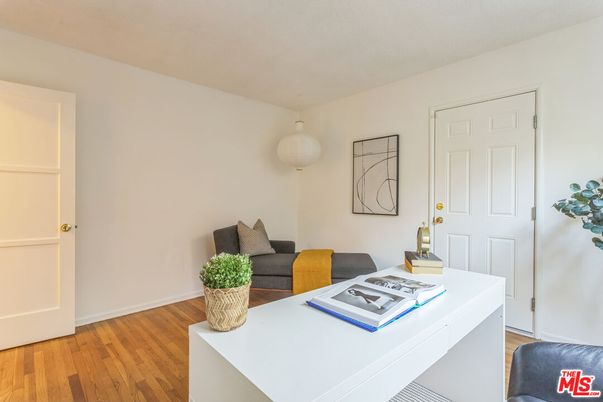 Home Office, Interior, Pendant Lights, Wood Texture Flooring