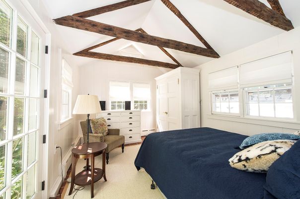 Bedroom, Interior, Wooden Beams