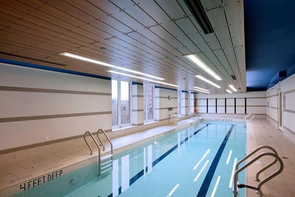 Interior, Pool, Recessed Lighting, Wooden Ceilings