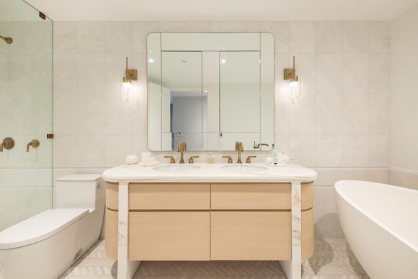 Bathroom, Dual Sink Vanities, Free Standing Baths, Interior