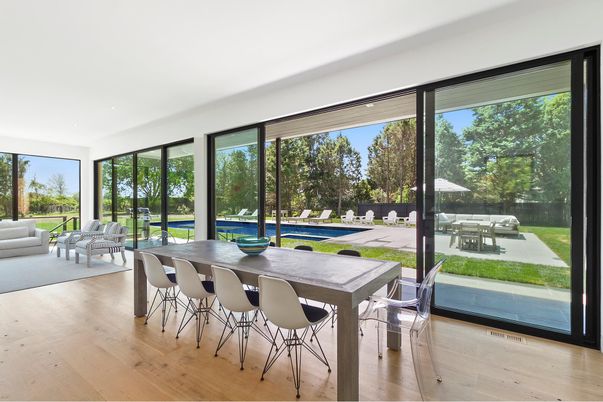 Dining room, Interior, Wood Texture Flooring