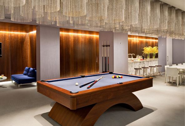 Billiard Table, Game Room, Interior