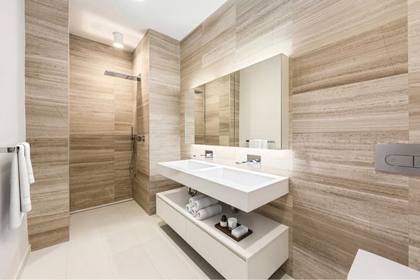 Bathroom, Glass Shower, Interior