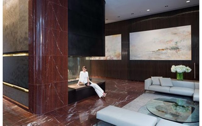Interior, Marble Walls, Recessed Lighting