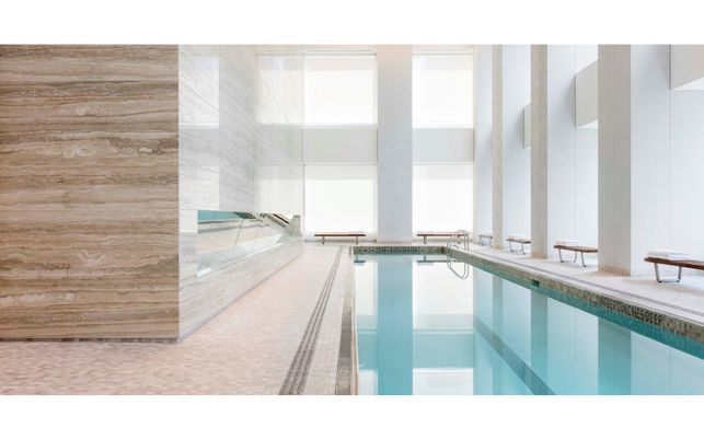 Interior, Pool, Wooden Walls
